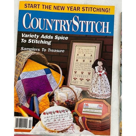 Set Of 6 Vintage Cross-Stitch Magazines 1992 Classic Cross-Stitch & Just CrossSt - Picture 8 of 9